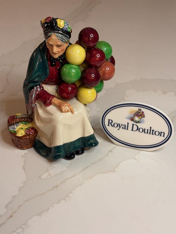 Royal Doulton -The Old Balloon Seller & Dealer Display Sign