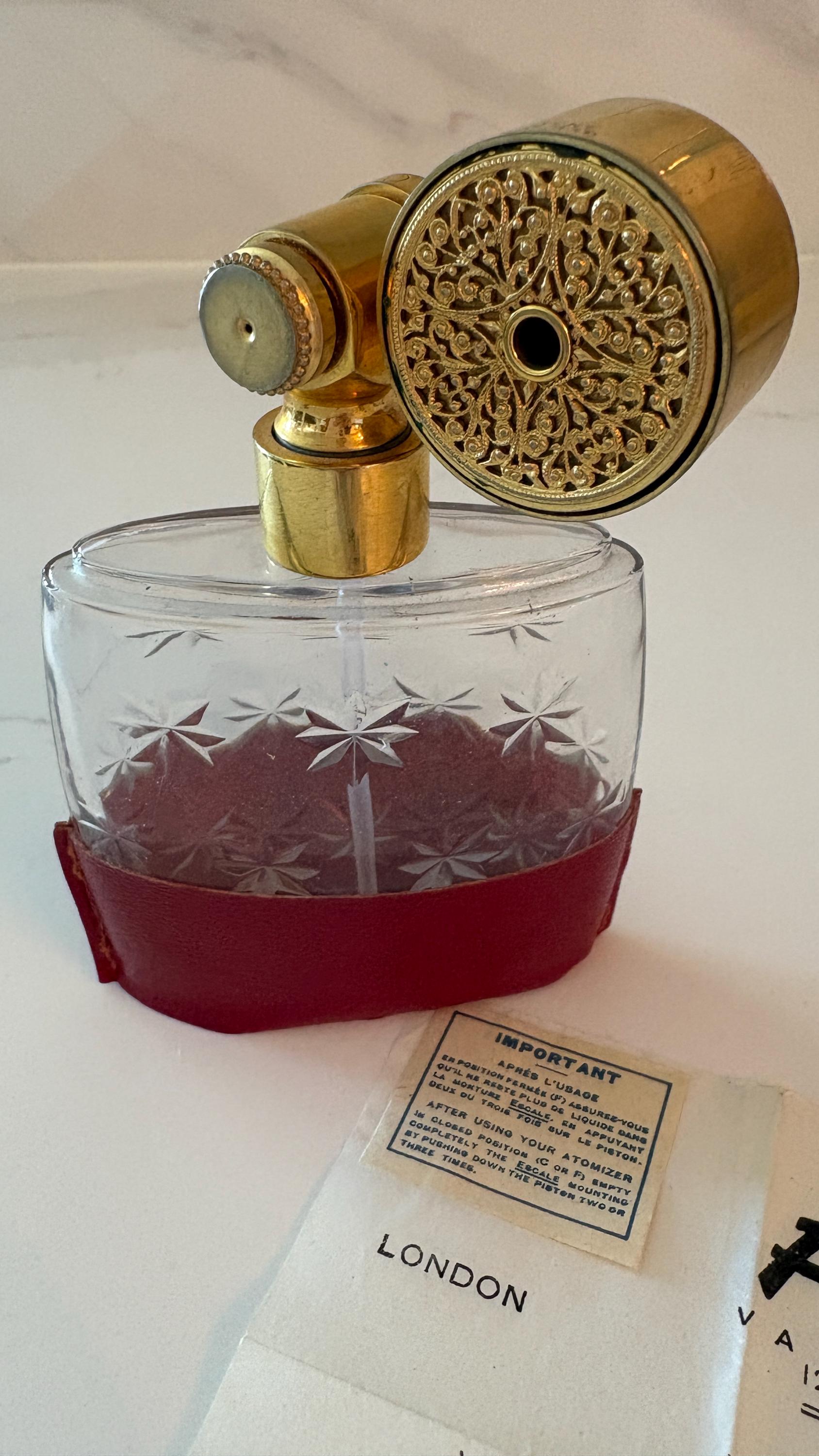 フランス　アンティーク　マルセルフランク　特許　香水瓶　アトマイザー Marcel Franck Perfume Atomizer - Etsy