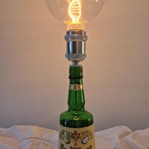 Amaro Montenegro 0.7L, table lamp, gift, upcycling, handmade, gin, lampada design, lampada bottiglia