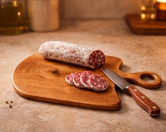 Tabla de cortar de roble macizo – hecha a mano