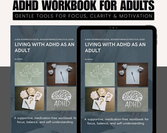 Cuaderno de ejercicios para el TDAH para adultos, Planificador Neurodivergente (PDF imprimible)