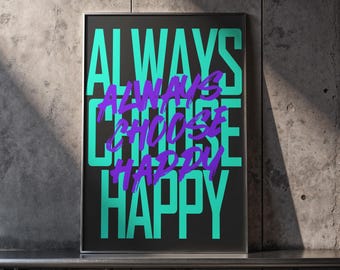 Kies altijd voor een vrolijke print | Y2K-decor slaapzaal (digitale download)