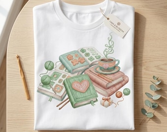 30+ Crochet Reader PNG-clipart, breikunstontwerp, sublimatiebestand, Instant Download