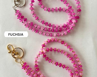 Handmade Glass Bead Lanyards