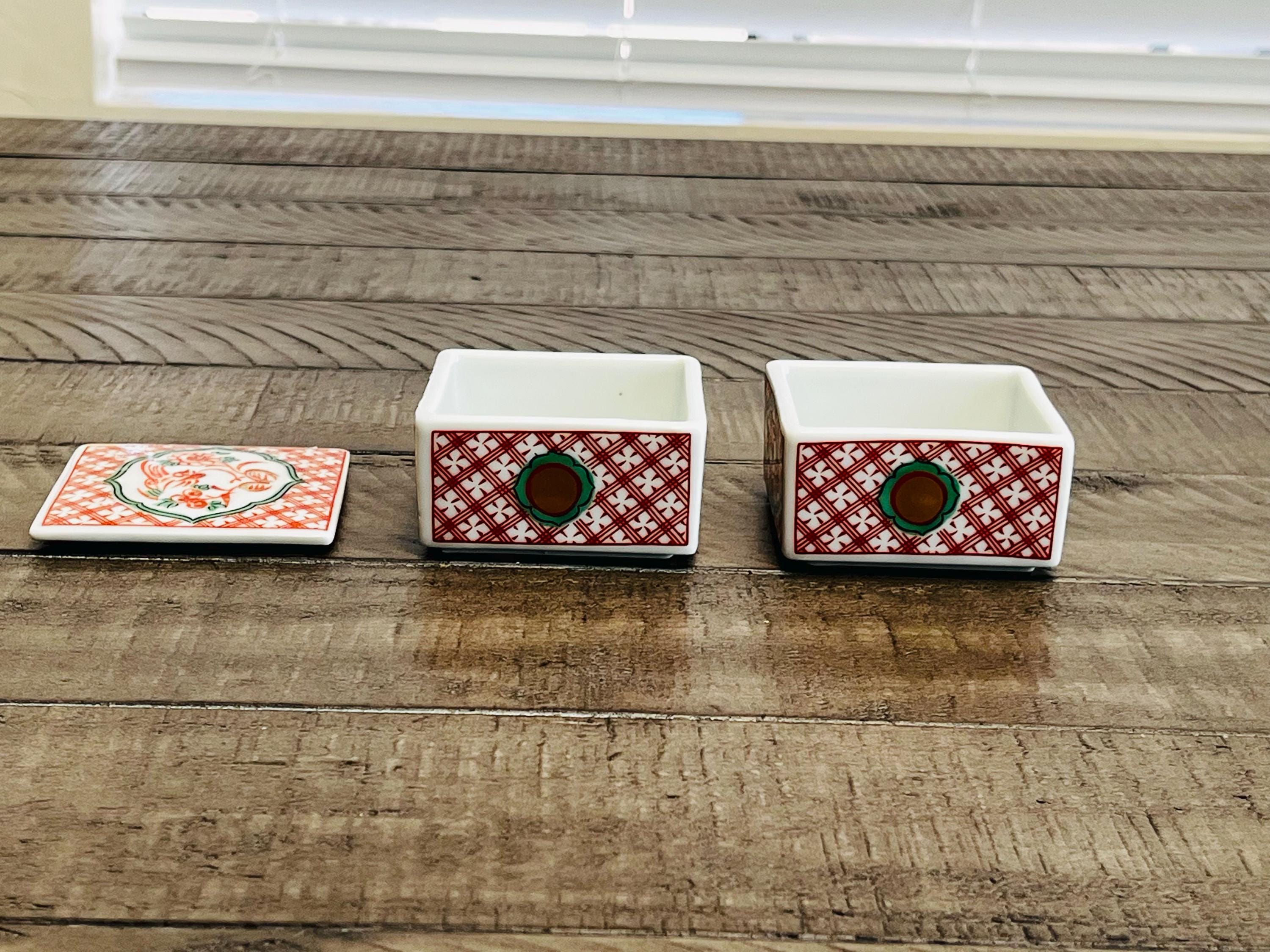 Vintage Japanese Porcelain Stacking Box Set - Etsy