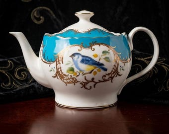 Charming Bluebird Porcelain Teapot – Grace Tea Ware