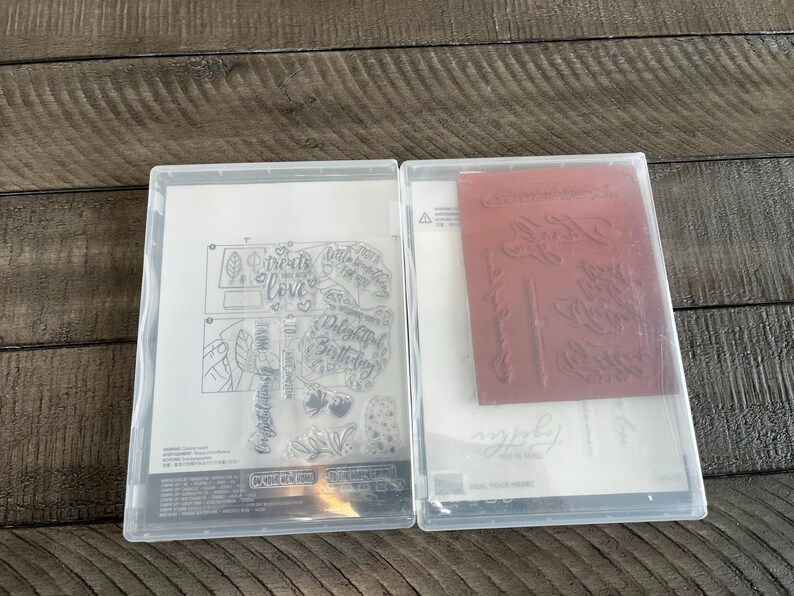 Stampin' Up! Bundle: Delightful Day & Heal Your Heart Rubber Stamp Sets ...