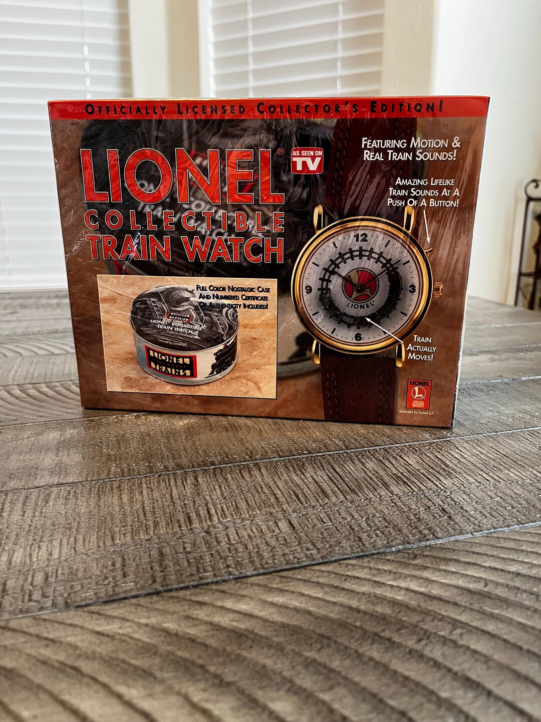 Trian Watch Vintage Lionel Collectible Train Watch, New in Box, Moving Train & Real ...
