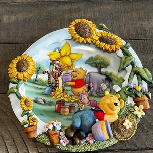 Winnie the Pooh Collectors 3d Plate - Etsy
