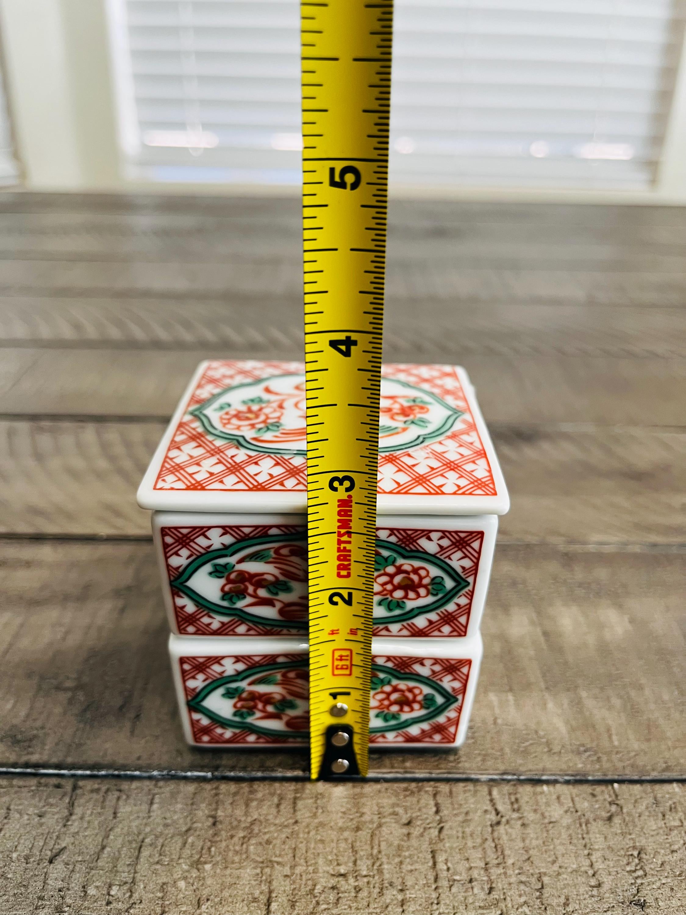 VINTAGE STACKING ボックス Vintage Japanese Porcelain Stacking Box Set - Etsy