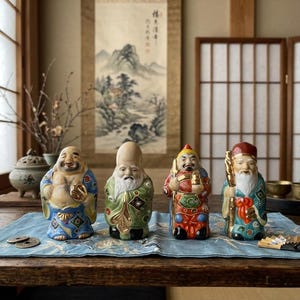 7 Lucky Japanese Gods - Etsy