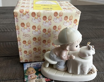 Vintage Precious Moments Birthday Figurine, 1991 Enesco, Original Box