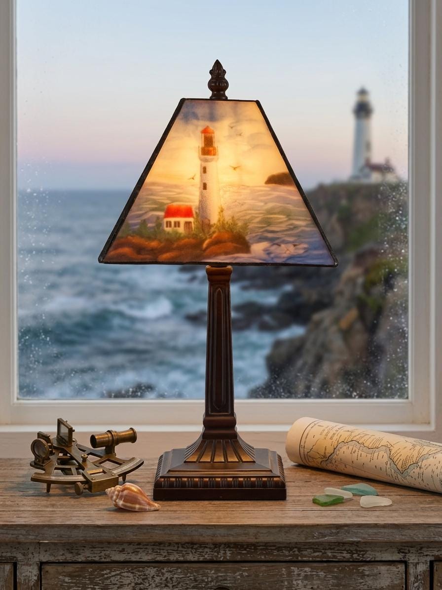 Vintage Corner Lamp - Etsy