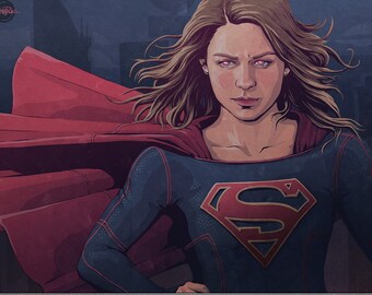 Supergirl Poster Etsy