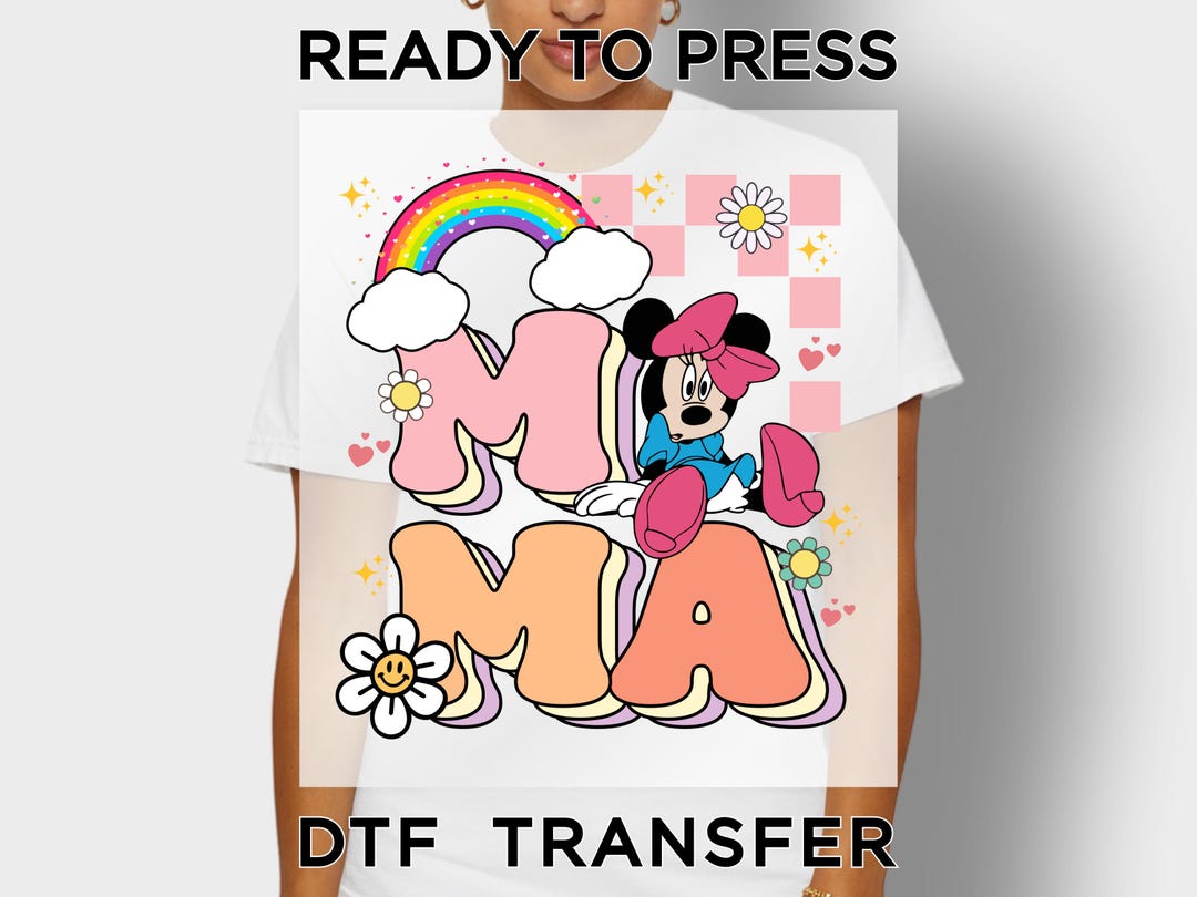 Mama Ready to Press Dtf, Disney Mom Print Transfer, Heat Press, Mother ...