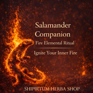 Feuersalamander Begleiter Ritual | Elemental Spirit Bindung | Motivation & Energie Aktivierung | Zauberhaftes Service