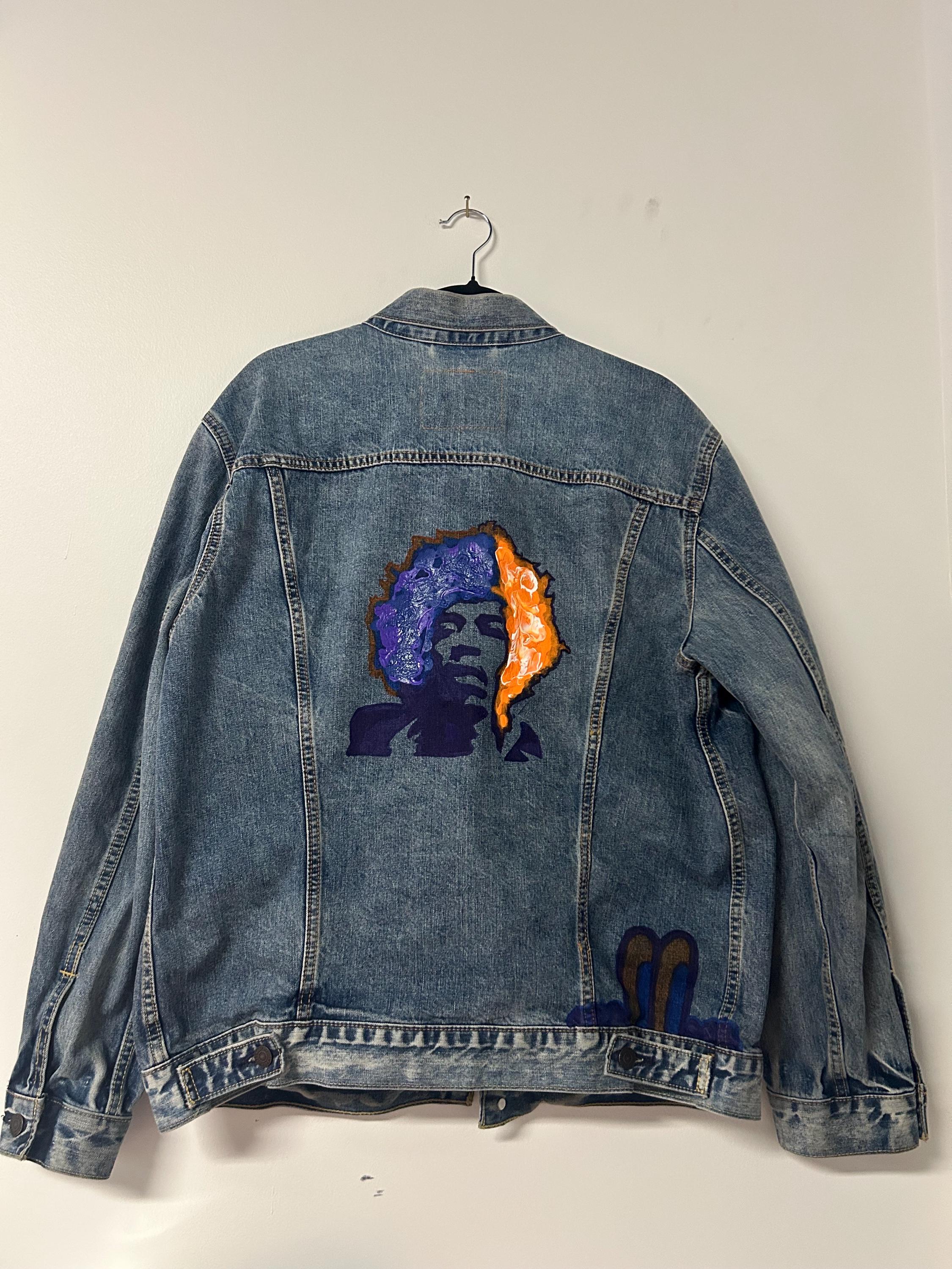 Jimi Hendrix Denim Jacket - Etsy Canada