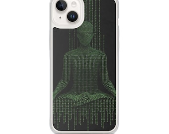 Funda MagSafe Digital Rain para iPhone, código binario verde, regalo para hackers