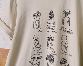 Mushroom Babes Tee Cream