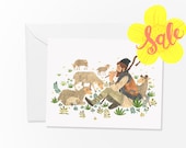 SALE - Shepherd greeting card