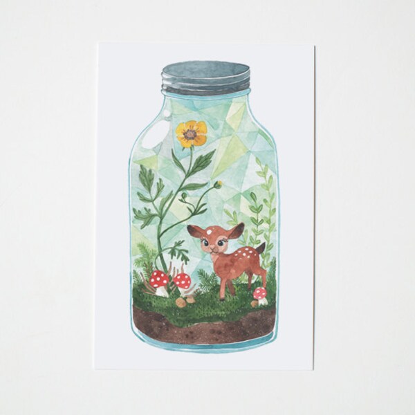 Terrarium no.1 postcard