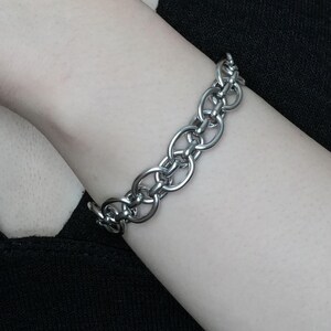 Braided Chain Bracelet • Stainless Steel • Punk Grunge Goth Alt Bracelet