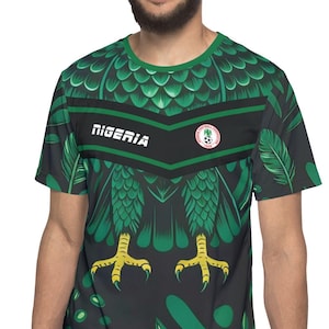 ナイジェリア・イーグルス サッカーユニフォーム、名前と番号入り、Camisa De Futbol 画像 2