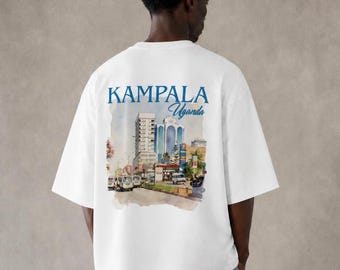 Uganda Kampala Streetwear Loose Drop Shoulder T-Shirt