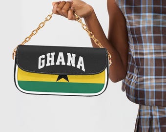 Ghana Women's Leather Underarm Bag
