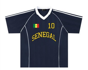 Senegal Football T-shirt, Soccer shirt, Personalized Name & Number, Camisa De Futbol, World Cup 2026