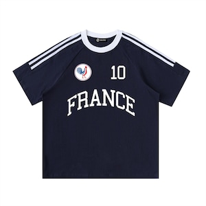 Frankreich Fußball T-Shirt Navy Blue
