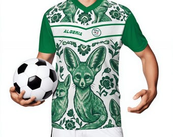 Maillot de football algérien, maillot de la coupe du monde, nom et numéro personnalisés, tenue de football