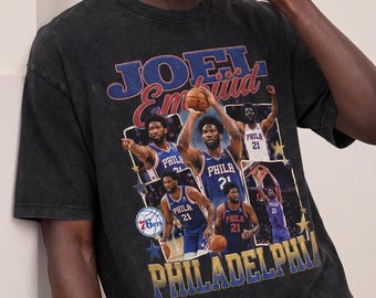 Joel Embiid basketball Heavyweight Vintage Washed T-Shirt
