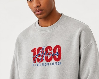 Africa 1960 Independence Fleece Sweatshirt – Unisex Loose Fit