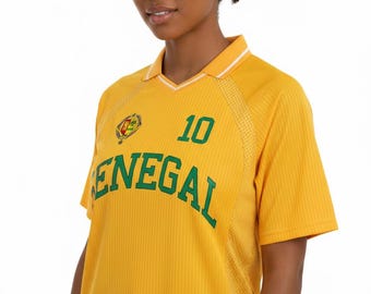 Senegal National Team Soccer Jersey, Custom Number, Unisex Athletic Fit
