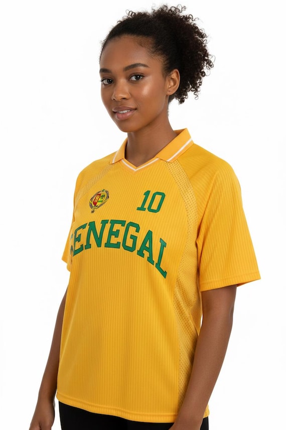 Senegal National Team Soccer Jersey, Custom Number, Unisex Athletic Fit