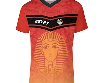 Egypt National Team Football Jersey, Pharaoh Motif Fan Kit
