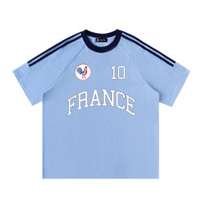 Frankreich Fußball T-Shirt Light Blue