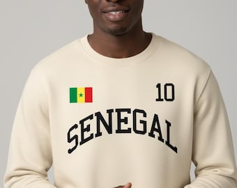 Senegal Classic Drop-Shoulder Sweatshirt – Unisex 100% Cotton