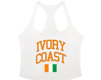 Ivory Coast, cote d'ivoire Women’s Tight Fit Yoga Tank Top