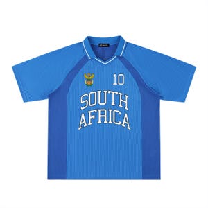 South Africa Sports Jersey, Coat of Arms Fan Shirt, Rugby Soccer Cricket Apparel - Oversized image 7
