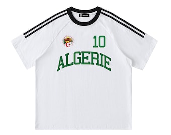 Algeria Football Fan Cotton T-Shirt, Personalized Name Number (World Cup 2026)