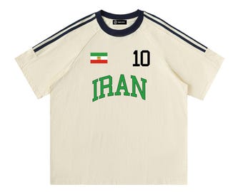 Maillot de fan de football LION, drapeau de l'Iran, Coupe du monde 2026