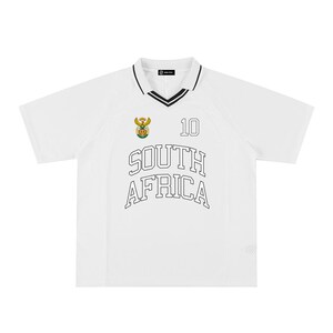 South Africa Sports Jersey, Coat of Arms Fan Shirt, Rugby Soccer Cricket Apparel - Oversized image 5
