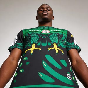 ナイジェリア・イーグルス サッカーユニフォーム、名前と番号入り、Camisa De Futbol 画像 3