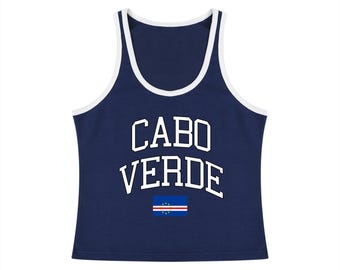 Cabo Verde Women's Color Block Cropped Tank Top