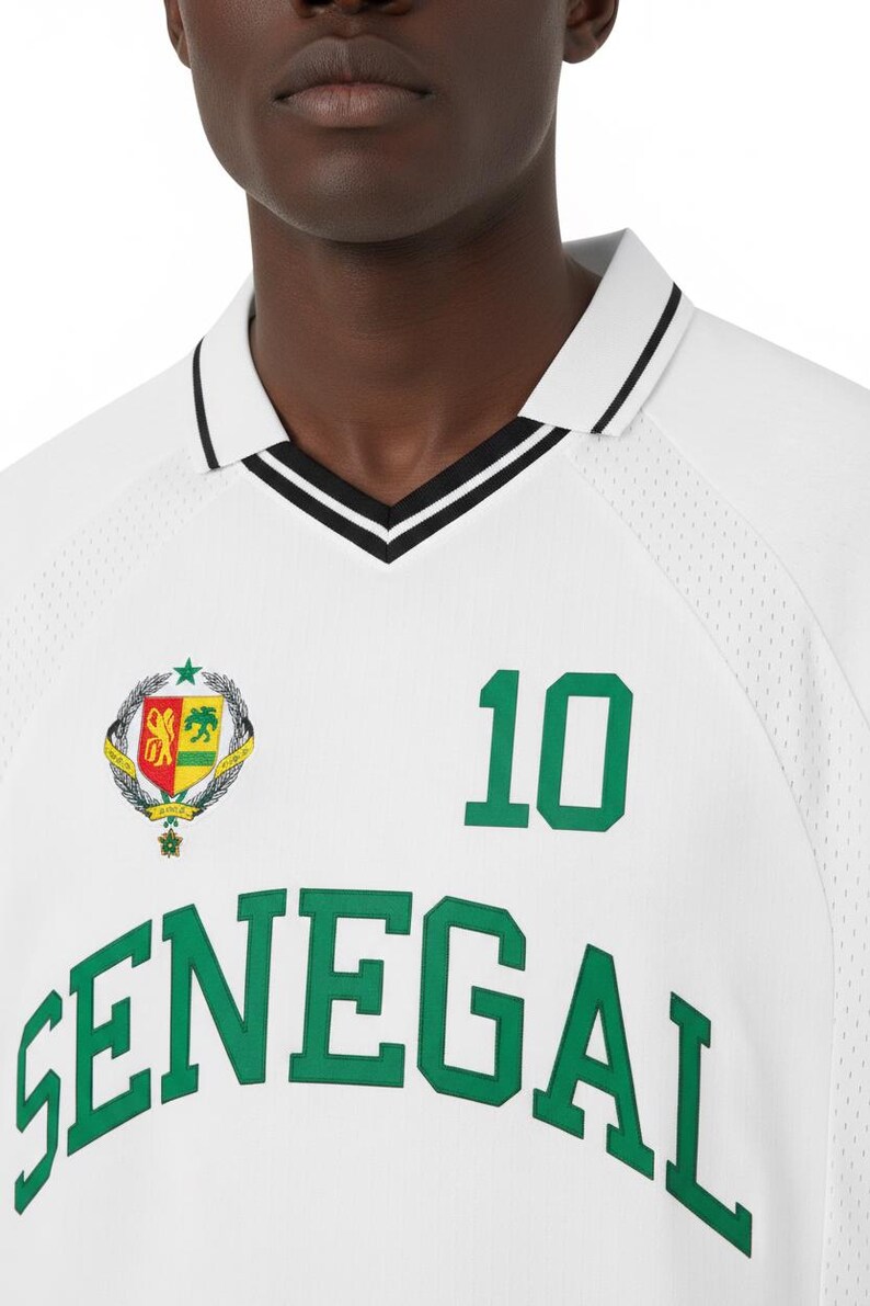 Senegal National Team Soccer Jersey, Custom Number, Unisex Athletic Fit image 2