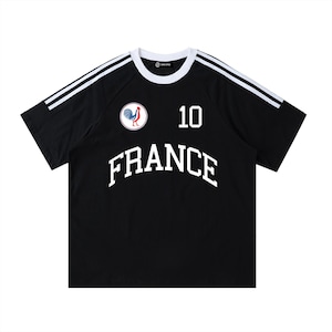 Frankreich Fußball T-Shirt Black