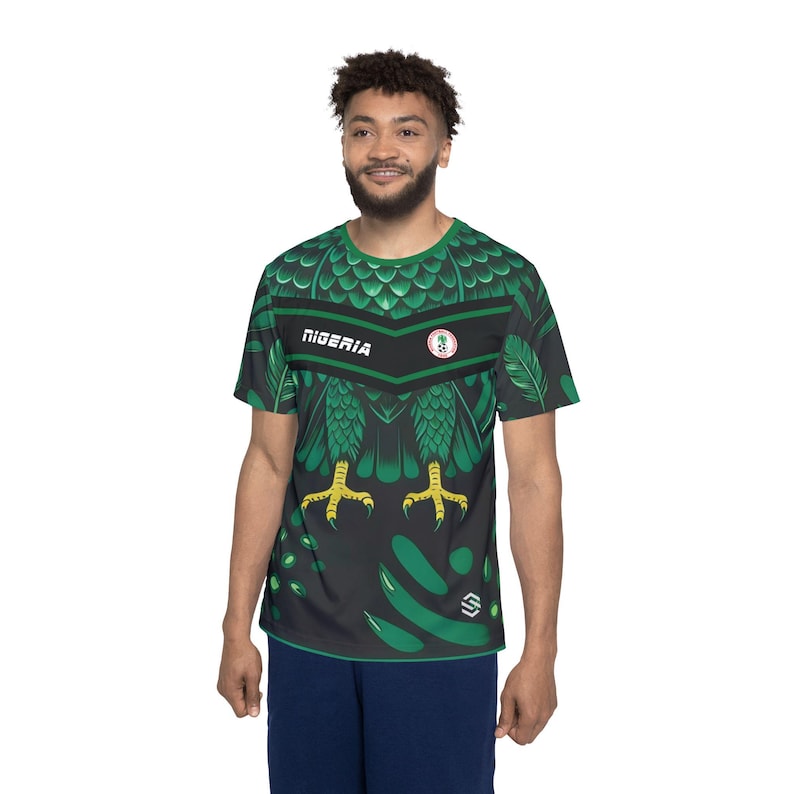 ナイジェリア・イーグルス サッカーユニフォーム、名前と番号入り、Camisa De Futbol 画像 2