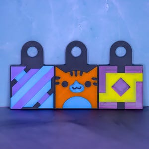 Personalisierter Geometry Dash Würfel-Schlüsselanhänger oder Magnet – 3D-gedrucktes Symbol (62 mm) – Das perfekte Geschenk für Gamer Bild 7